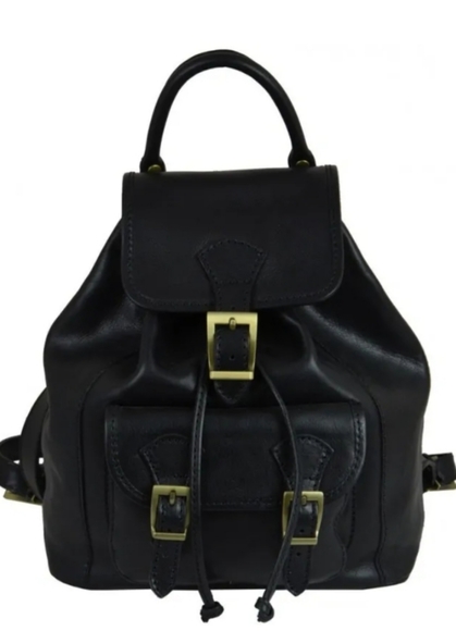 Time Resistance - Womens Leather Backpack - Picture 1 of 5